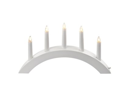 21223 svicen bila oblouk 28 x 40 cm 5 led tepla bila 1 5 m privodni kabel