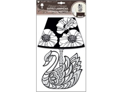 21265 lampicka samolepici svitici led labut 31cm