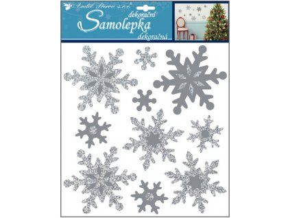 21274 samolepky vlocky z eva peny stribrne 31 5 x 30 5 cm