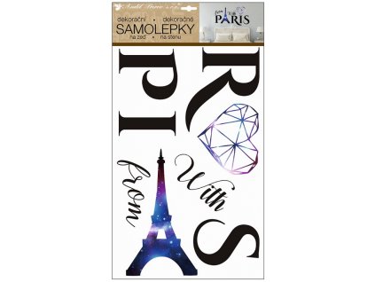 21367 samolepky na zed paris 50 x 32 cm