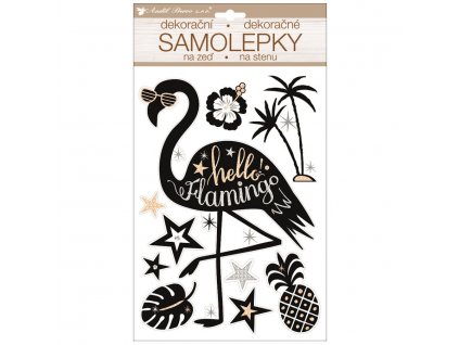 21865 samolepka na zed plamenak prostorova 36 x 21 cm