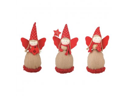 21919 andel jutovy s cervenym lemem 17 cm na postaveni