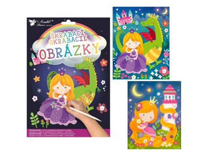 21934 skrabaci obrazky 2 archy 16 5 x 21 cm princezna