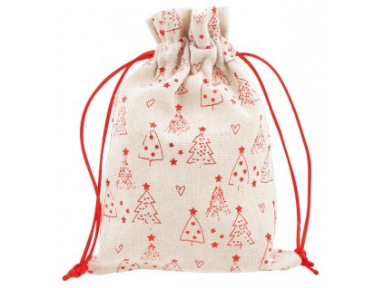 22594 pytlik latkovy s lesklym potiskem 13 x 18 cm stromky