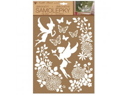 23095 samolepky na zed bile vily 27 5 x 41 cm