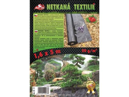 Zahradní netkaná textilie černá 50g/m2 1,6 / 100m