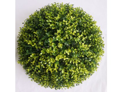 umela buxus koule se zelených listku pr 48 cm