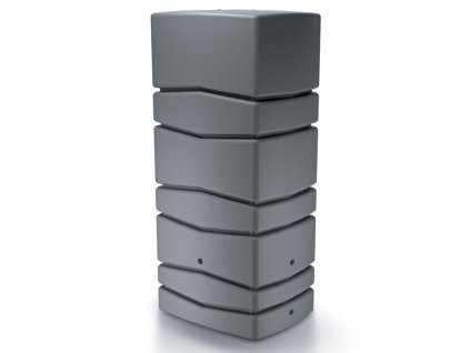 okrasna nadoba na destovou vodu aqua tower svetle seda 650l