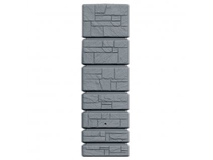 okrasny sud na destovou vodu tower stone svetle sedy 350l