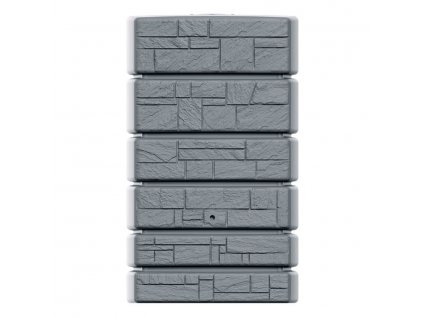 okrasny sud na destovou vodu tower stone svetle sedy 500l