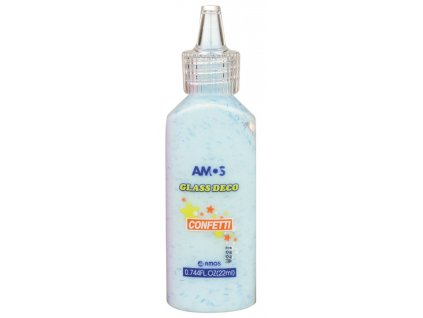 31309 barvy na sklo 22 ml s konfetami 3 modra