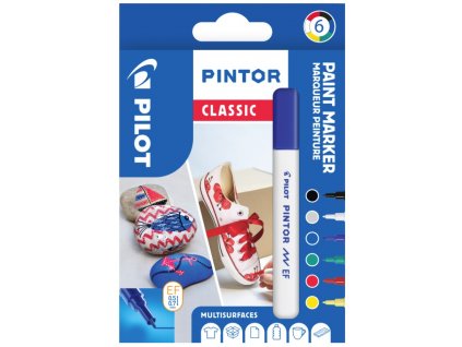 Značkovače PILOT PINTOR CLASSIC 0,7 mm, 6 ks