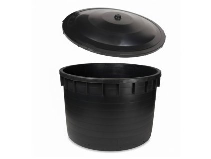 sud na destovou vodu cerny 750 l s vikem