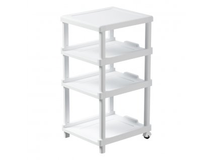 plastovy regal s policemi soul rack bily