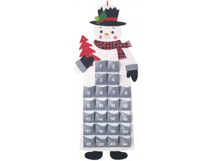 43182 adventni kalendar snehulak na poveseni 38 5 x 94 cm sedy
