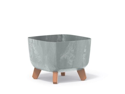 44206 kvetinac gracia square beton effect 29 cm barva seda