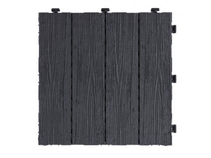 gumova dlazdice arista wood 30 x 30 cm barva cerna hlavní pohled