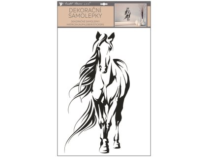 46002 samolepka na zed cerny kun 42 x 60 cm