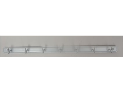 Držák prádelních šňůr na balkon – bílý sušák na prádlo 70 cm / 7 háčků