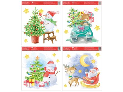 Okenní fólie vánoční 30 x 33,5 cm