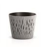 Květináč plastový SANDY ROUND průměr 26 cm - barva šedá 405U