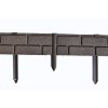12913 6 zahradni gumovy obrubnik bricks stones 1 2 m vyska 15 cm barva seda