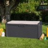 13084 9 zahradni ulozny box s polstrem santorini velky barva antracitova