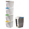 14089 2 kos na trideny odpad sortibox 4 x 25 l barva bila