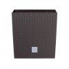 14341 kvetinac ratanovy rato low 40x40 cm objem 64 l barva hneda
