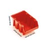 14449 1 box plastovy na sroubky truck 16 x 23 x 12 cm ktr23 barva cervena