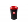 Odpadkový koš plastový ECO BIN 50 L - červené víko
