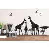 16189 1 samolepka na zed cerna zirafy 24 x 42 cm