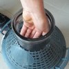 Demižon skleněný s širokým hrdlem 35 L v plastovém koši