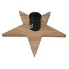 16345 stojan na stromek masiv dub hvezda 56 x 56 cm