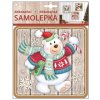 17983 2 samolepka plasticka 23x18 cm snehulak s tucnakem