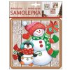 17983 samolepka plasticka 23x18 cm snehulak s tucnakem