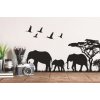 18103 1 samolepka na zed cerna sloni 24 x 42 cm