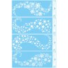 18484 okenni folie pruhy s glitrem 60 x 22 5 cm vlocky hvezdy