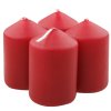 18790 2 adventni svice valec bordo 40 x 80 mm 4 ks v sade