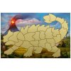 19909 1 samolepici skladacka ankylosaurus 14 x 25 cm