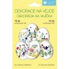 20977 2 smrstovaci dekorace na vejce jemne kvetiny 12 ks