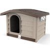 21172 4 bouda pro psy bungalow barva hneda velikost m