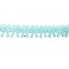 Girlanda papírová 300 x 19 cm - mašle světle modré