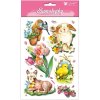 21874 2 samolepky velikonocni 22x13 cm vrstvene s glitry