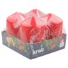 22150 2 adventni svice valec cervena 40 x 80 mm 4 ks v sade