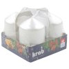 23275 2 adventni svice valec bily lak 40 x 80 mm 4 ks v sade