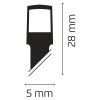 Vánoční osvětlení, LED řetěz, jantarová - 8 m, 80 LED