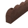 23968 10 zahradni gumovy obrubnik scalloped 1 2 m barva terakota