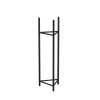 stojan na kvetiny kovovy 22 x 75 cm cerny