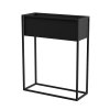 stojan na kvetiny kovovy 60 x 23 x 75 cm barva cerna